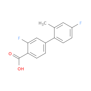 2-Fluoro-4-(4-fluoro-2-methylphenyl)benzoic acid