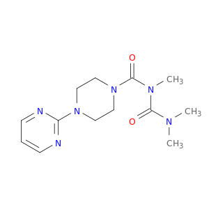 N-((DIMETHYLAMINO)CARBONYL)-N-METHYL-4-(PYRIMIDIN-2-YL)-1-PIPERAZINECARBOXAMIDE