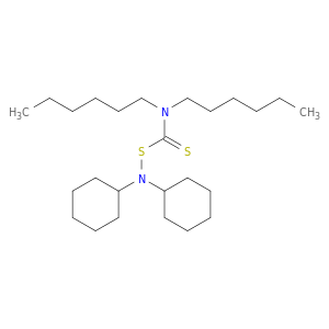 Cyclohexanamine, N-cyclohexyl-N-[[(dihexylamino)thioxomethyl]thio]-