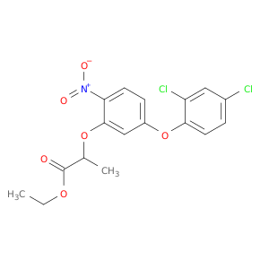 Propanoic acid, 2-[5-(2,4-dichlorophenoxy)-2-nitrophenoxy]-, ethyl ester