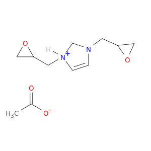 1H-Imidazolium, 1,3-bis(oxiranylmethyl)-, acetate