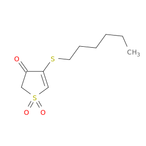 3(2H)-Thiophenone, 4-(hexylthio)-, 1,1-dioxide
