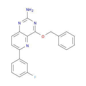 Pyrido[3,2-d]pyrimidin-2-amine, 6-(3-fluorophenyl)-4-(phenylmethoxy)-