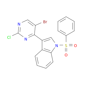 3-(5-溴-2-氯嘧啶-4-基)-1-(苯基磺酰基)-1H-吲哚