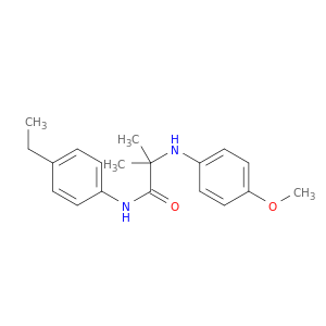 Propanamide, N-(4-ethylphenyl)-2-[(4-methoxyphenyl)amino]-2-methyl-
