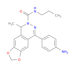 8-(4-氨基苯基)-5-甲基-N-丙基-1,3-二氧杂环戊烯并[4,5-G]酞嗪-6(5H)-甲酰胺