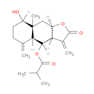 (3ar,4r,4as,8r,8ar,9ar)-8-hydroxy-8a-methyl-3,5-dimethylidene-2-oxododecahydronaphtho[2,3-b]furan-4-yl 2-methylpropanoate