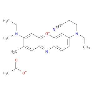 苯氧吡啶-5-Ium,7-[(2-氰基乙基)乙基氨基]-3-(乙基甲基氨基)-2-甲基-,乙酸盐(1：1)