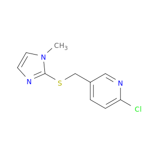 Pyridine, 2-chloro-5-[[(1-methyl-1H-imidazol-2-yl)thio]methyl]-