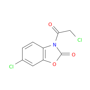 2(3H)-Benzoxazolone, 6-chloro-3-(chloroacetyl)-