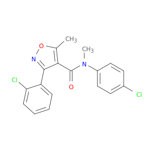 3-(2-氯苯基)-N-(4-氯苯基)-N,5-二甲基异恶唑-4-甲酰胺