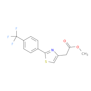 4-Thiazoleacetic acid, 2-[4-(trifluoromethyl)phenyl]-, methyl ester
