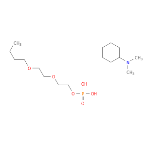 乙醇,2-(2-丁氧基乙氧基)-,1-二氢磷酸,CPOMD。用N,N-二甲基环己己醇(1:?)