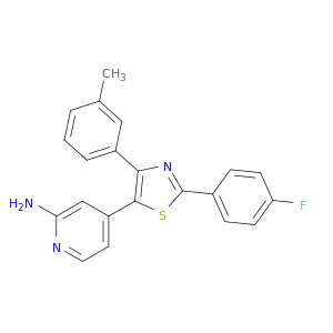 4-[2-(4-FLUOROPHENYL)-4-(3-METHYLPHENYL)-1,3-THIAZOL-5-YL]-2-PYRIDYLAMINE