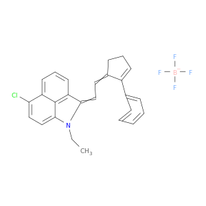 6-Chloro-2-[2-(3-[(6-chloro-1-ethylbenz[c,d,]indole-2[1H]-ylidene)ethylidene]-2-phenyl-1-cyclopenten-1-yl)ethenyl]-1-ethylbenz[c,d]indolium tetrafluoroborate