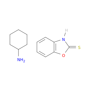 2(3H)-Benzoxazolethione, compd. with cyclohexanamine (1:1)
