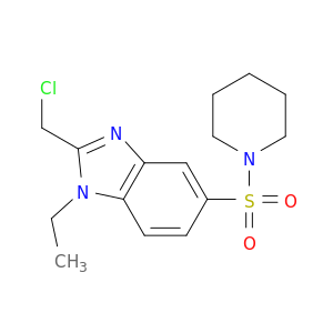 2-(氯甲基)-1-乙基-5-(1-哌啶基磺酰基)-1H-苯并咪唑