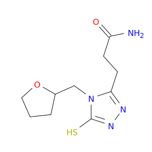3-[4-(Oxolan-2-ylmethyl)-5-sulfanyl-4H-1,2,4-triazol-3-yl]propanamide