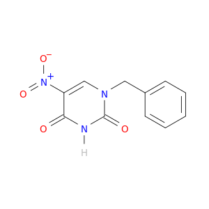 2,4(1H,3H)-Pyrimidinedione, 5-nitro-1-(phenylmethyl)-