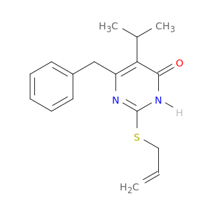 6-benzyl-5-(propan-2-yl)-2-(prop-2-en-1-ylsulfanyl)pyrimidin-4-ol