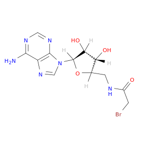 Adenosine,5'-[(bromoacetyl)amino]-5'-deoxy- (9CI)