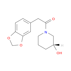 3-Piperidinol, 1-(1,3-benzodioxol-5-ylacetyl)-, (R)-