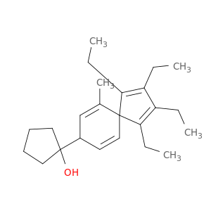 1-(1,2,3,4-TETRAETHYL-6-METHYLSPIRO[4.5]DECA-1,3,6,9-TETRAEN-8-YL)CYCLOPENTANOL
