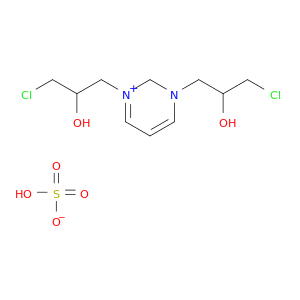 Pyrimidinium, 1,3-bis(3-chloro-2-hydroxypropyl)-, sulfate (1:1)
