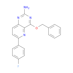 Pyrido[3,2-d]pyrimidin-2-amine, 6-(4-fluorophenyl)-4-(phenylmethoxy)-