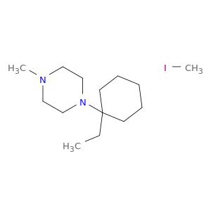 1-(1-ethylcyclohexyl)-4-methylpiperazine- iodomethane(1:1)