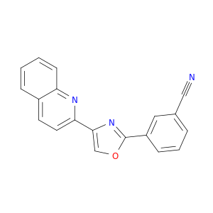 Benzonitrile, 3-[4-(2-quinolinyl)-2-oxazolyl]-