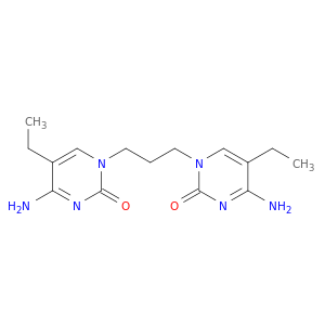 2(1H)-Pyrimidinone, 1,1'-(1,3-propanediyl)bis[4-amino-5-ethyl-
