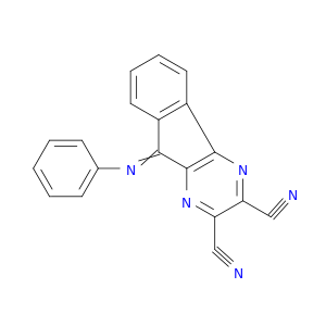 9H-Indeno[1,2-b]pyrazine-2,3-dicarbonitrile, 9-(phenylimino)-