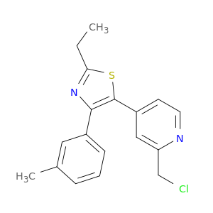 5-(2-CHLOROMETHYL-4-PYRIDYL)-2-ETHYL-4-(3-METHYLPHENYL)-1,3-THIAZOLE