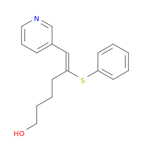 5-Hexen-1-ol, 5-(phenylthio)-6-(3-pyridinyl)-, (5Z)-