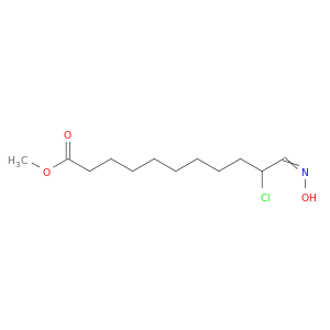 Undecanoic acid, 10-chloro-11-(hydroxyimino)-, methyl ester