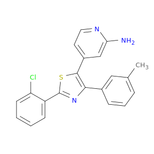 4-[2-(2-CHLOROPHENYL)-4-(3-METHYLPHENYL)-1,3-THIAZOL-5-YL]-2-PYRIDYLAMINE