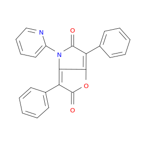 2H-Furo[3,2-b]pyrrole-2,5(4H)-dione, 3,6-diphenyl-4-(2-pyridinyl)-