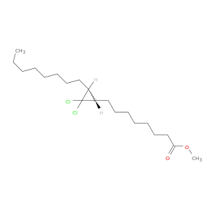 Cyclopropaneoctanoic acid, 2,2-dichloro-3-octyl-, methyl ester, cis-