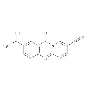 11H-Pyrido[2,1-b]quinazoline-8-carbonitrile, 2-(1-methylethyl)-11-oxo-