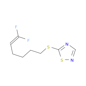 1,2,4-Thiadiazole, 5-[(6,6-difluoro-5-hexenyl)thio]-