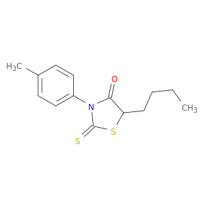 4-Thiazolidinone,5-butyl-3-(4-methylphenyl)-2-thioxo-
