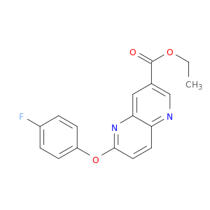 1,5-Naphthyridine-3-carboxylicacid, 6-(4-fluorophenoxy)-, ethyl ester