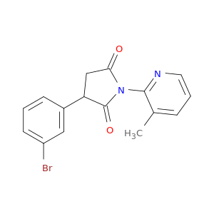 2,5-Pyrrolidinedione,3-(3-bromophenyl)-1-(3-methyl-2-pyridinyl)-
