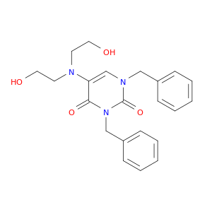 1,3-dibenzyl-5-[bis(2-hydroxyethyl)amino]pyrimidine-2,4(1h,3h)-dione