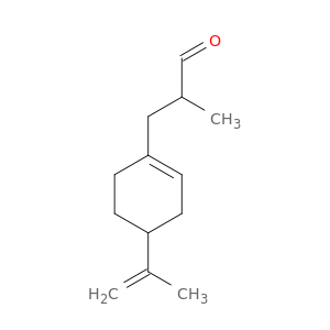 3-(4-isopropenyl-1-cyclohexen-1-yl)-2-methylpropanal