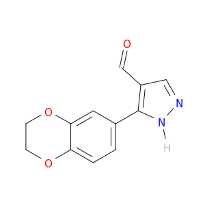3-(2,3-二氢-1,4-苯并二恶烷-6-基)-1H-吡唑-4-甲醛