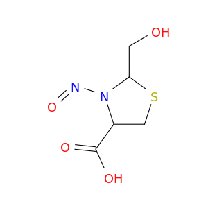 2-(hydroxymethyl)-3-nitroso-thiazolidine-4-carboxylic acid