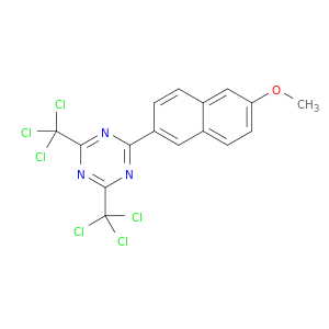 1,3,5-Triazine, 2-(6-methoxy-2-naphthalenyl)-4,6-bis(trichloromethyl)-