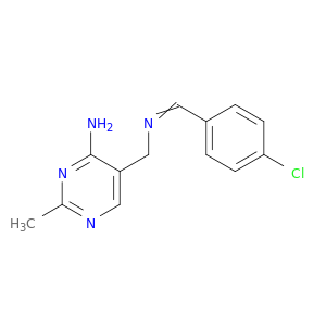 5-({[(e)-(4-chlorophenyl)methylidene]amino}methyl)-2-methylpyrimidin-4-amine